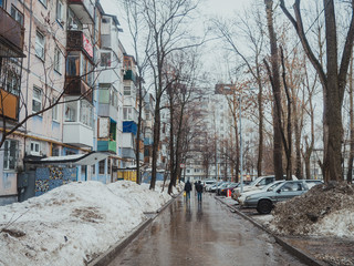 Fall winter city