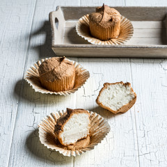 Angel cake muffins