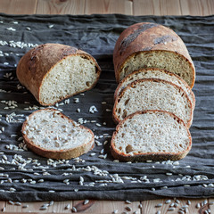 Whole wheat spelt sourdough bread