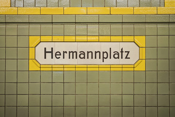 Hermannplatz, subway station in Berlin, Germany