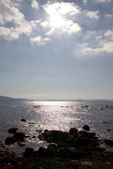 sunset over the sea
