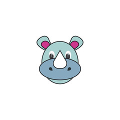 Rhino Logo Concept Vector. Rhino Logo Template