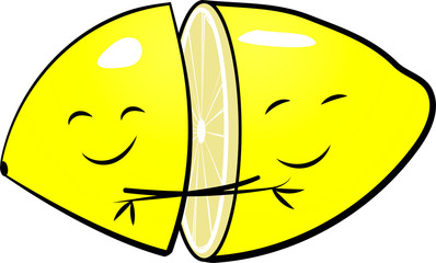 cute vector lemon cuddles