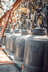 Fototapeta premium A beautiful view of Wat Muang temple in Ang Thong, Thailand.