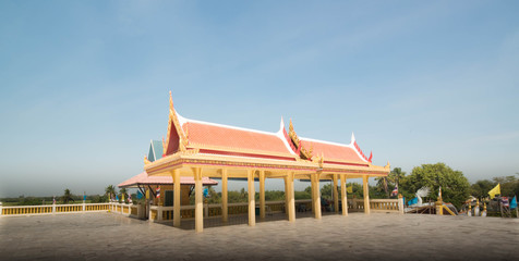 Fototapeta na wymiar A beautiful view of Wat Muang temple in Ang Thong, Thailand.