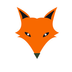 cartoon fox icon, smile fox. Vector animal
