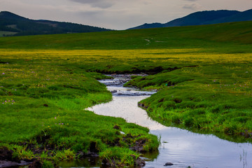 mongolie paysages de la steppe