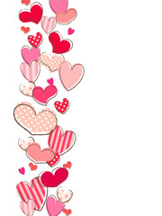 様々なハートのイラスト背景