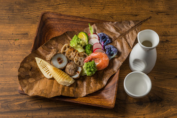 高級和牛の和食　set with high grade Japanese　foods
