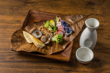 高級和牛の和食　set with high grade Japanese　foods