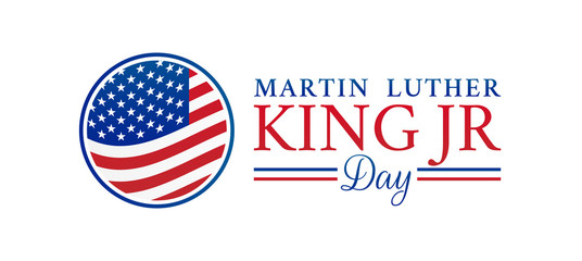 Martin Luther King Jr. Day Vector Illustration - obrazy, fototapety, plakaty