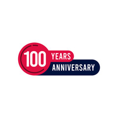 100 Years Anniversary Vector Template Design Illustration