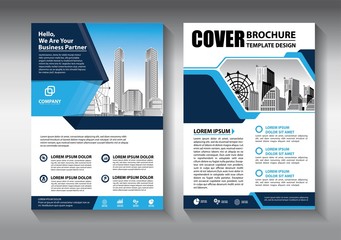 Naklejka premium Business abstract vector template. Brochure design, cover modern layout, annual report, poster, flyer in A4 with colorful triangles, geometric shapes for tech, science, market with light background