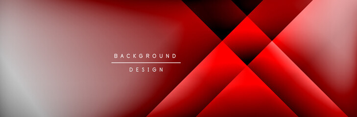 Abstract background - squares and lines composition created with lights and shadows. Technology or business digital template