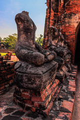 A beautiful view of Wat Chai Wattanaram temple in Ayutthaya, Thailand.