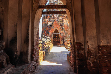 Fototapeta premium A beautiful view of Wat Chai Wattanaram temple in Ayutthaya, Thailand.
