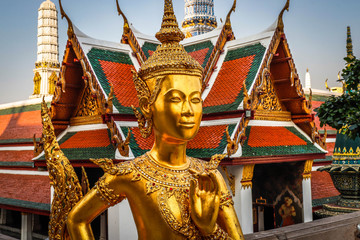 A beautiful view of Grand Palace in Bangkok, Thailand.