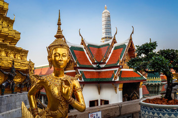 Fototapeta premium A beautiful view of Grand Palace in Bangkok, Thailand.