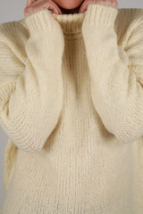 Woman fashion shoot in studio