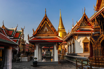 Fototapeta na wymiar A beautiful view of Grand Palace in Bangkok, Thailand.