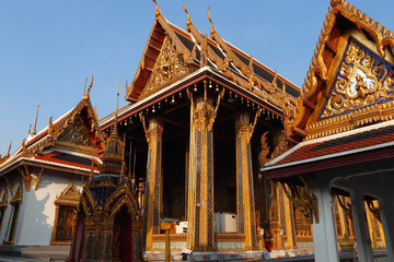 Fototapeta premium A beautiful view of Grand Palace in Bangkok, Thailand.