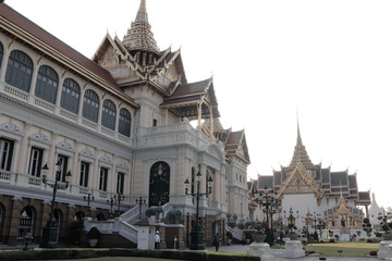 Naklejka premium A beautiful view of Grand Palace in Bangkok, Thailand.