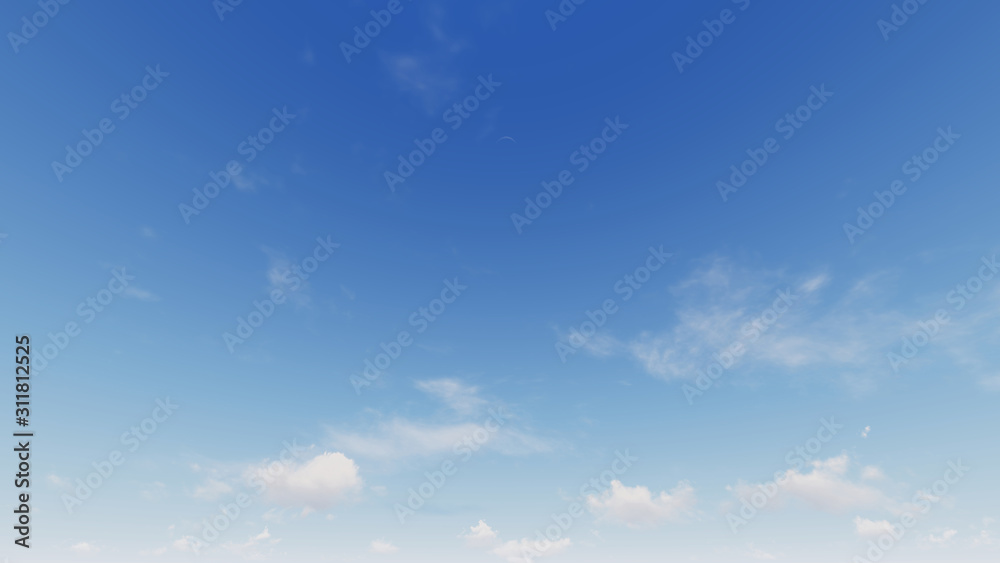 Wall mural cloudy blue sky abstract background, blue sky background with tiny clouds