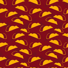 mouse silhouette seamless pattern for chinese new year concept vector illustration background