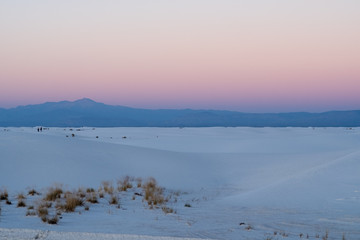 desert scene at sunset