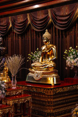 Fototapeta premium A beautiful view of Wat Paknam temple in Bangkok, Thailand.