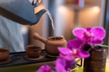 Traditional Chinese tea Set up
