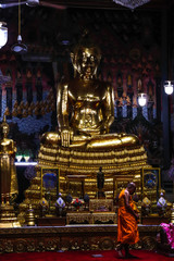 A beautiful view of Wat Paknam temple in Bangkok, Thailand.