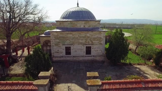 Aerial view of Turb of Sultan Murad, Kosovo
