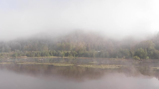 South of Chile Countryside in fog