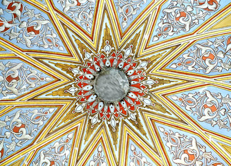 Photo beautiful ornament in the mosque