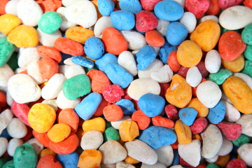 Close up color stones background