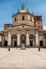 Basilica of San Lorenzo, Milan,  originally built in Roman times and subsequently rebuilt several times, close to the mediaeval Ticino gate.