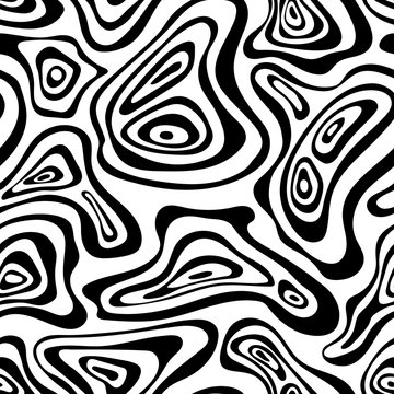 decorative abstract free shapes on transparent background. black and white illustration. monochrome vector seamless pattern. textile repetitive paint. fabric swatch. wrapping paper. continuous print