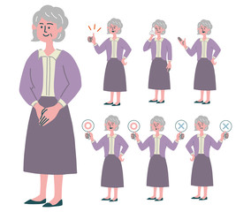 シニア　女性　セット