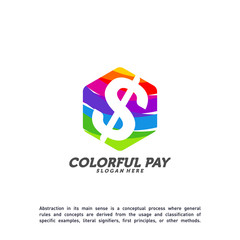 Colorful Money Logo Template Design Vector, Creative Money Logo concept