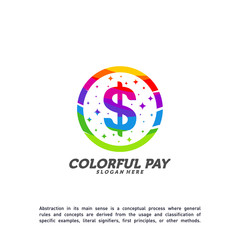 Colorful Money Logo Template Design Vector, Creative Money Logo concept