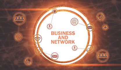 Fototapeta premium Business and Network. Internet, Technology, Communication