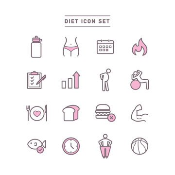 DIET ICON SET