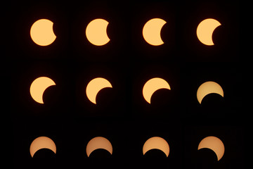 2019-12-26 Lampang, Thailand : partial eclipse, lunar and solar eclipses are visible in Lampang,...