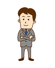 03_02_若者A_男性_腕組み