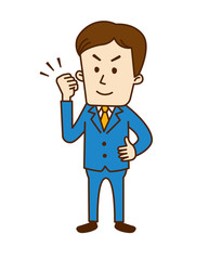 03_02_若者B_男性_ガッツポーズ