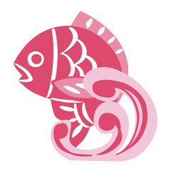 正月　アイコン　鯛