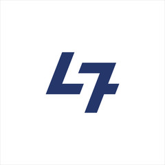 letter LS7 logo design 