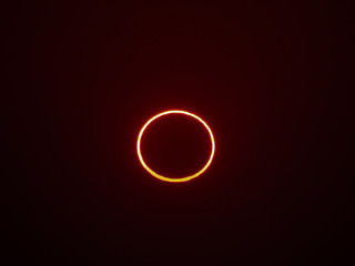 Annular Solar Eclipse of the Sun in Hofuf, Saudi Arabia