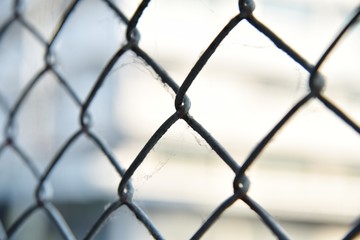 Fototapeta premium steel fence used for protection